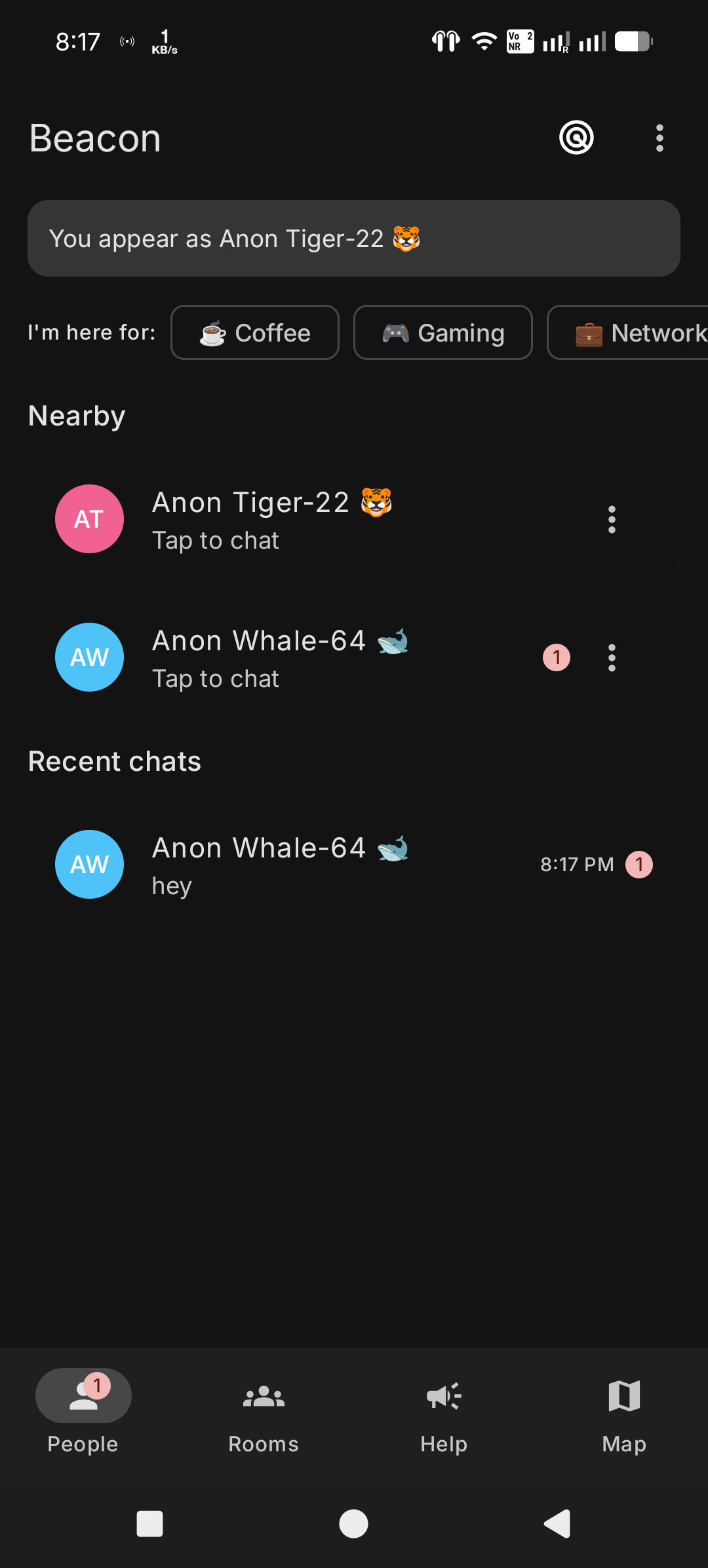 Beacon screenshot